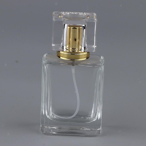 Large clear thick glass - thick, empty