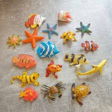 Mini plastic sea creatures