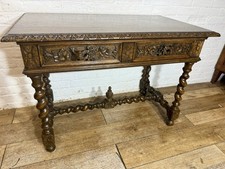 Carved Oak Table  - Brights Of Nettlebed . Free Local Delivery Available