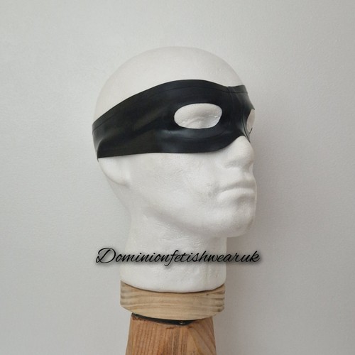 Latex face mask black rubber - mask,