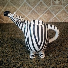 Zebra Teapot Decorative Animal