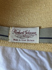 Herbert Johnson vintage straw hat. Made in Great Britain.