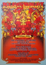 ISLE OF WIGHT FESTIVAL 2006 A3 POSTER COLDPLAY FOO FIGHTERS THE PRODIGY EDITORS