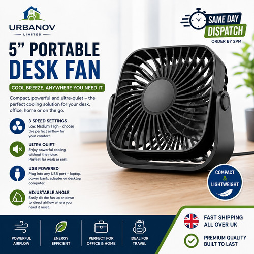 Inch portable desk fan - 5,