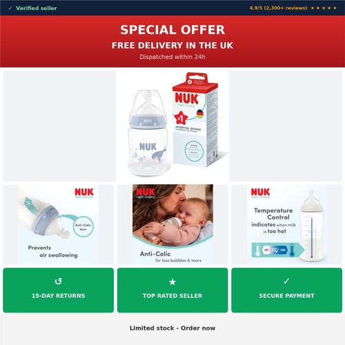 Nuk first choice - first, bottle