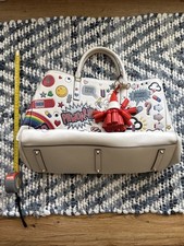 Anya Hindmarch Ebury Maxi II All Over Stickers tote Traffic Cone Tassle Charm