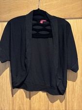 Monsoon Black Short Shrug Size