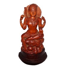 Hand Carved Lakshmi Hindu