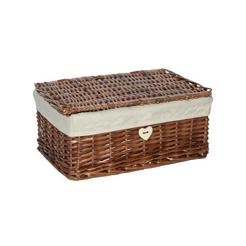 Natural wicker storage basket - wicker,