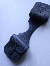 Marx Toys : The Lone Ranger -  Saddle Bags & Strap. Black.