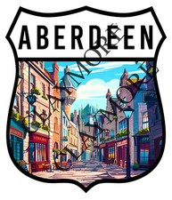 ABERDEEN Scotland car sticker