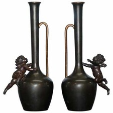 PAIR OF 1930'S VINTAGE BRONZE