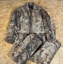 Vintage Walls Realtree Winter Suit Thermal Overalls Fishing Hunting Mens L Camo