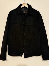 Zara Faux Suede Black Jacket Medium