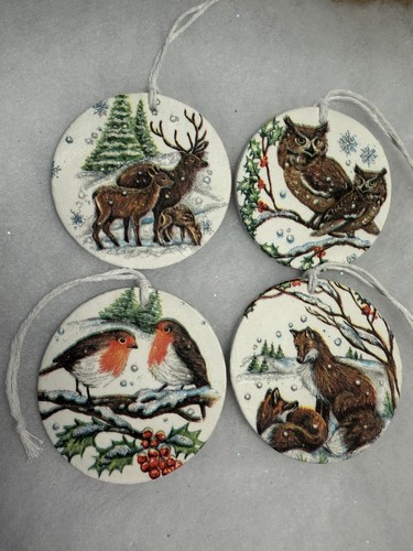 Handmade clay woodland - clay,