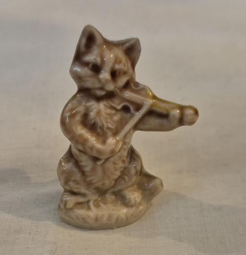 Wade cat and - cat, glazed