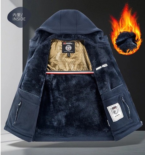 Men fleece jacket outdoor warm - fleece,
