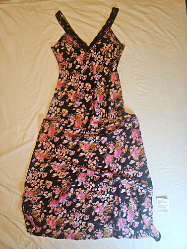 Reclaimed vintage black floral - black,