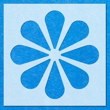 Flower Summer Design Stencil