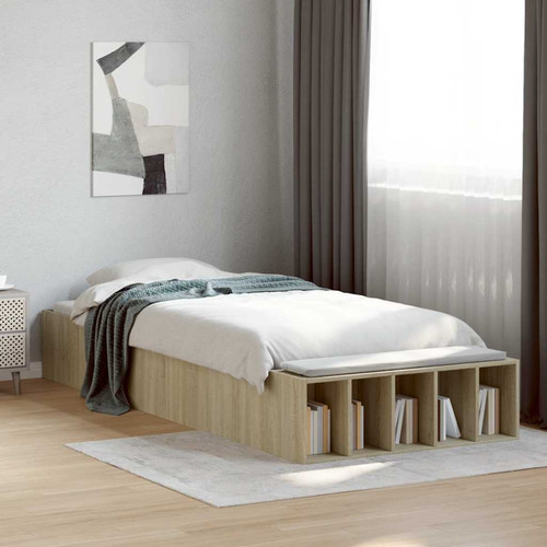 Bed frame sonoma oak - bed,