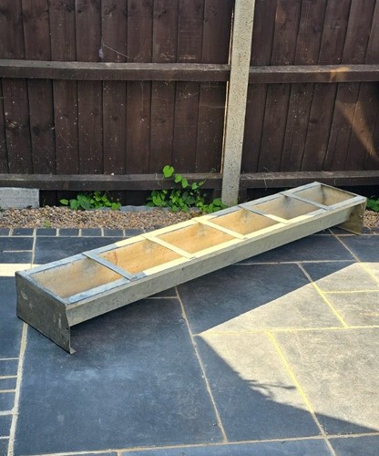 Vintage galvanise trough - galvanise,