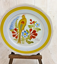 Antique Breton Henriot Quimper Faience Wall-plate France Mid 20th century