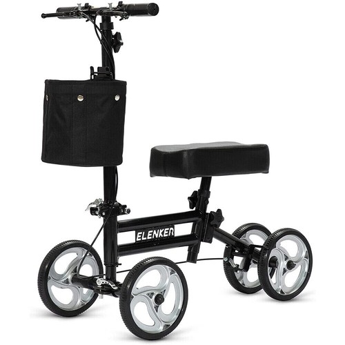 Black deluxe elenker knee - black,