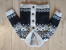 knitted cardigan borg lined