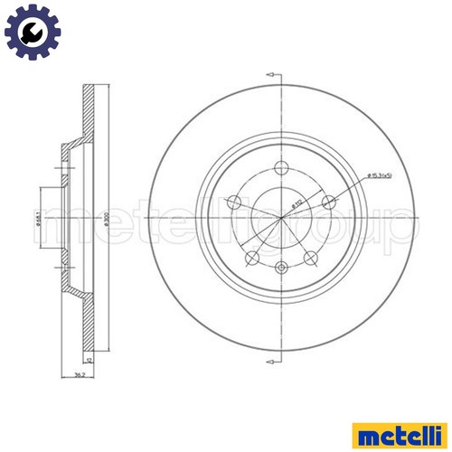 Brake disc 1032c - 2x,