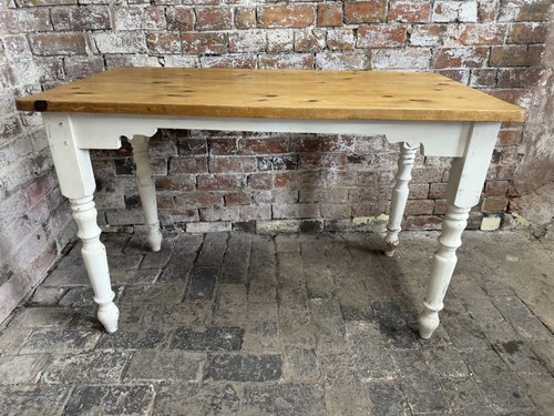 Vintage pine dining table - vintage,