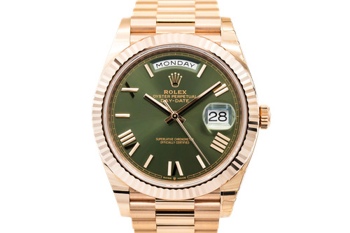 Rolex day date 40mm olive - day-date, 'olive'