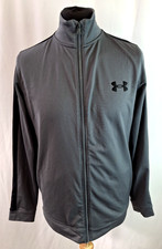 Under Armour Full Zip Track Top Active Gym Casual Grey Medium A3438