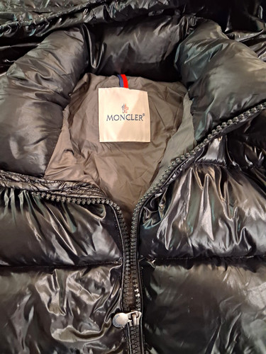 Moncler black hooded down - hooded,