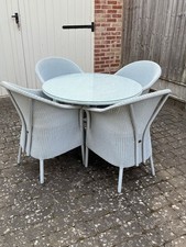 Outstanding Maycroft Lloyd Loom Table & 4 Chairs Conservatory Set RRP £2.5K vgc 