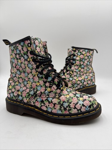 Doc martens black floral - doc,