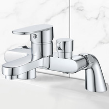 Bath Shower Mixer Tap Modern Bath Taps Single Lever Monobloc Shower Mixer Deck M