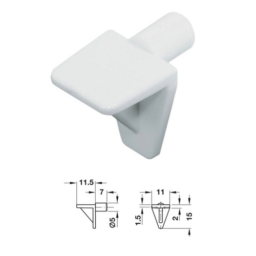 Shelf support studs - shelf,