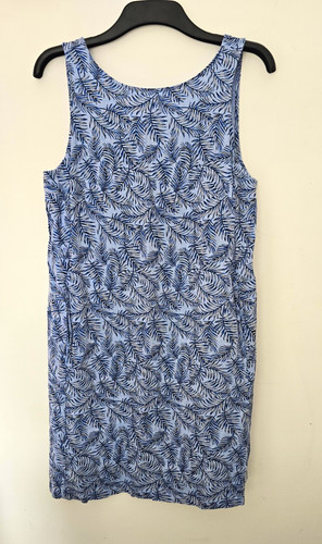Next blue leaf print - blue,