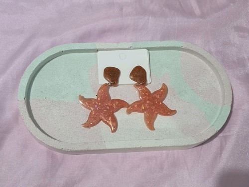 Starfish earrings with - earrings,