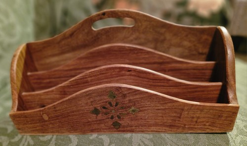 Vintage wooden tier letter - wooden,