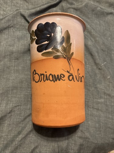Terracota wine holder vase - terracota,