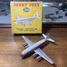 Dinky 708 Vickers Viscount 800 AIR LINER BEA G-AOJA Near Mint & Original Box