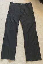 Hugo By Hugo Boss Red Label Black Striped Men’s Trousers - 37” waist, 35” leg