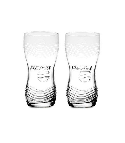 Pepsi glass 16oz - 2x,