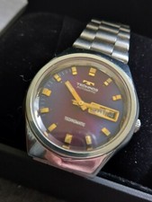 RARE VINTAGE TECHNOS TECHNOMATIC  AUTOMATIC ETA2789 WATCH SERVICED . PERFECT. 