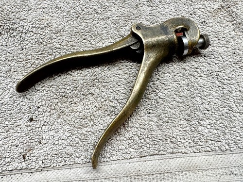 Antique brass saw setter 77 - saw,