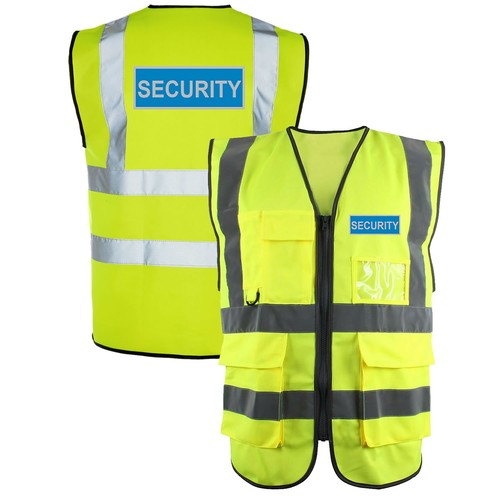 Yellow reflective badge - yellow,