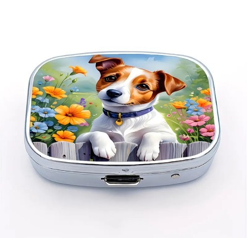 Jack russell terrier pill box - terrier,