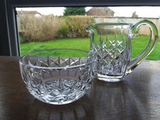 WATERFORD CRYSTAL JUG & SUGAR