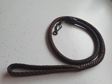 Antique Leather  Quick Release ** Dog Lead Plated Leather